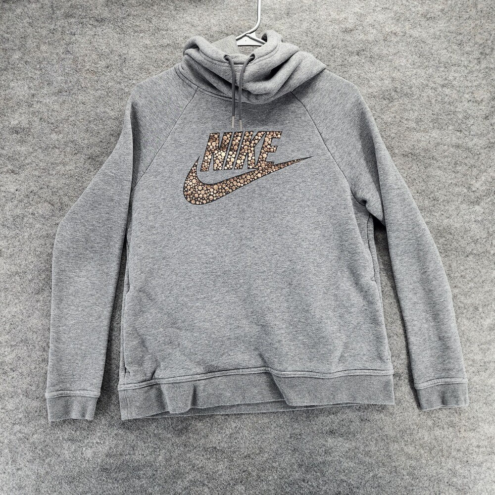 Nike Hoodie Womens Small Gray Long Sleeve Sweatshirt